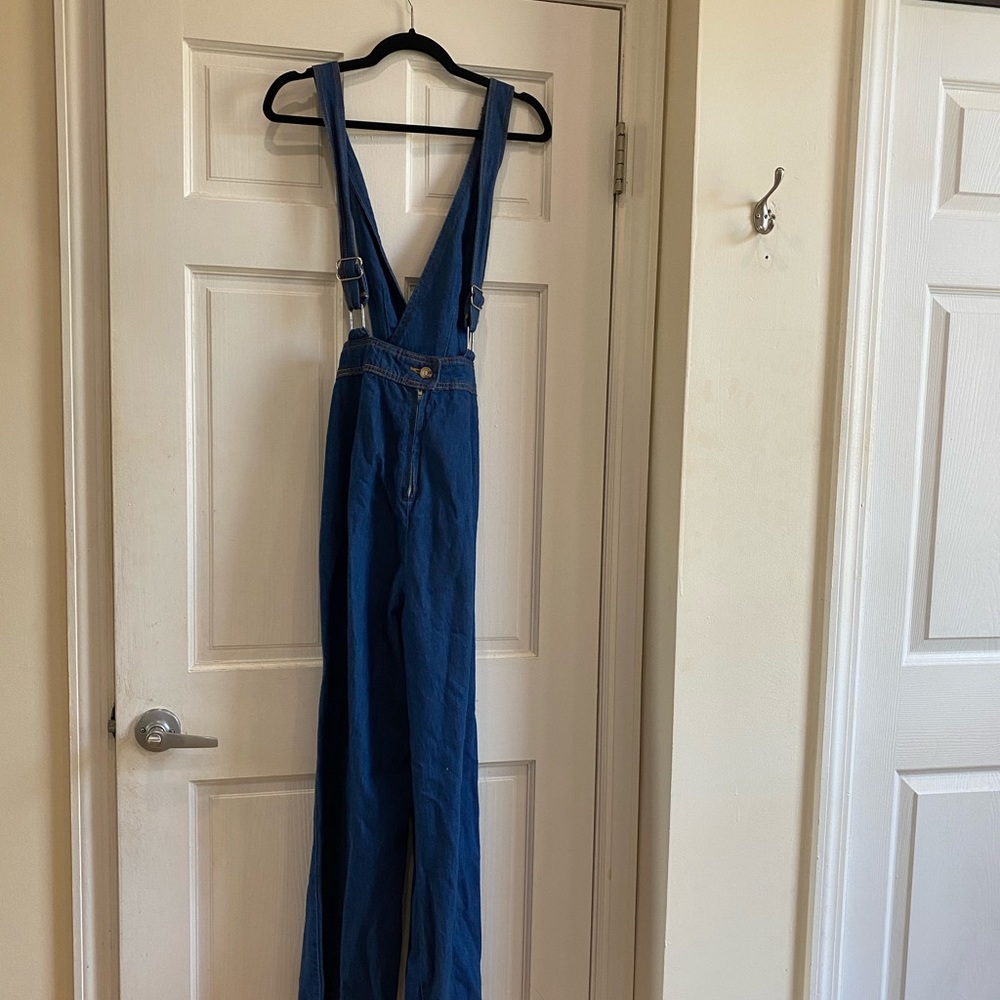 Urban outfitters wide leg overalls/jumpsuit